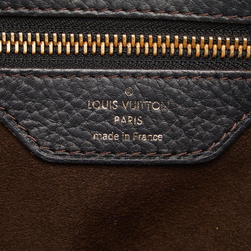 Louis Vuitton Monogram Makhina Seal PM Handbag M93465 Noir Black Leather  Louis Vuitton