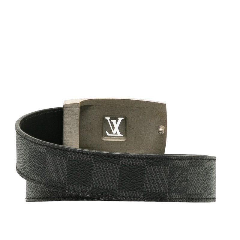 Louis Vuitton Louis Vuitton Damière Graphite M9638 Belt PVC/Leather Black