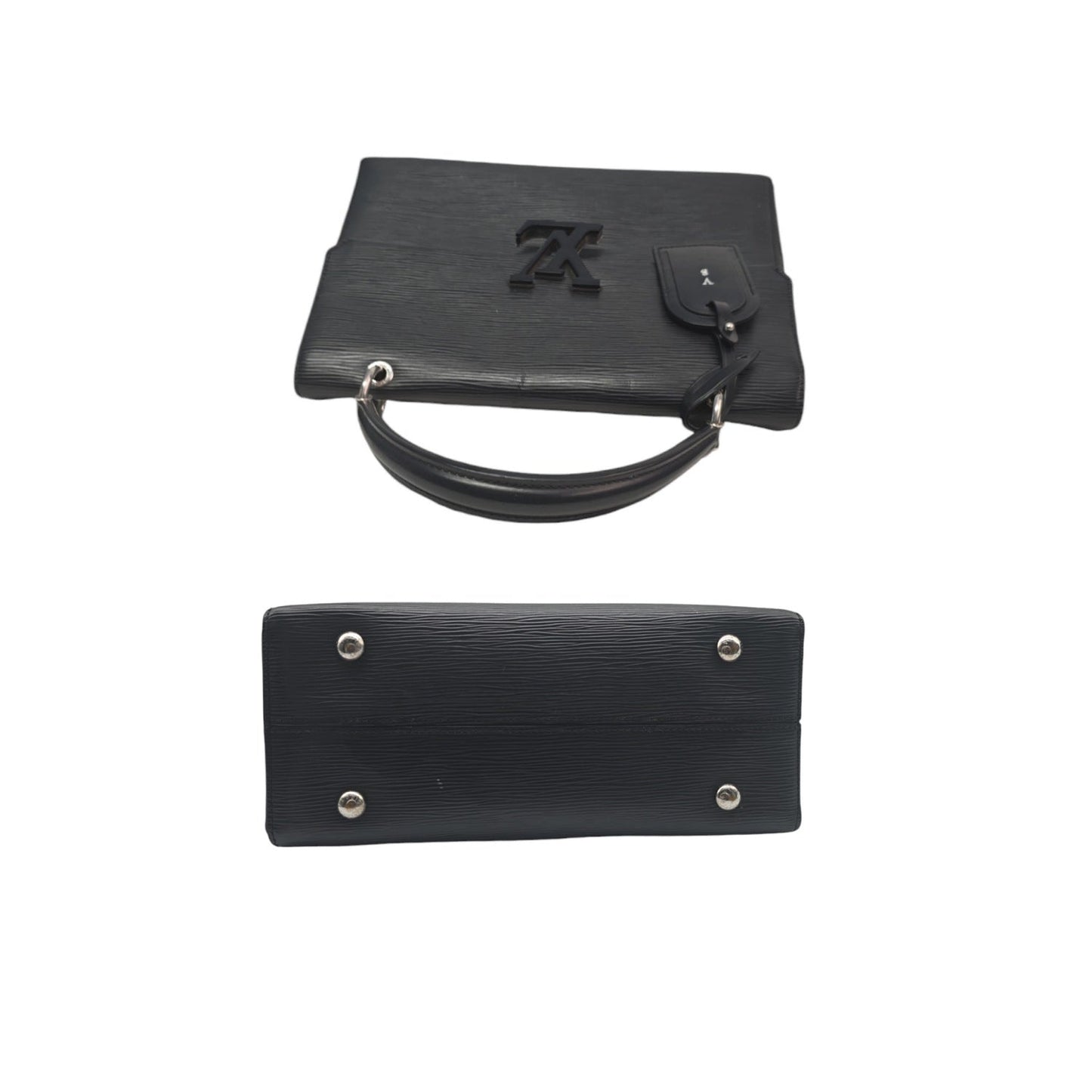 Louis Vuitton Black Epi Grenelle Handbag