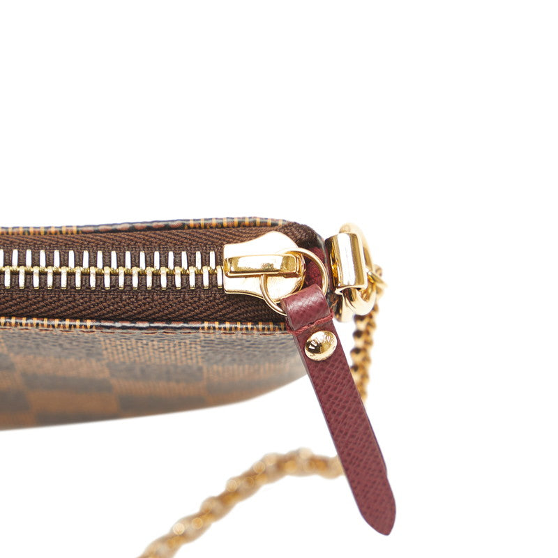 Louis Vuitton Milla MM Chain Accessory  N63091 Brown PVC Leather Ladies Louis Vuitton