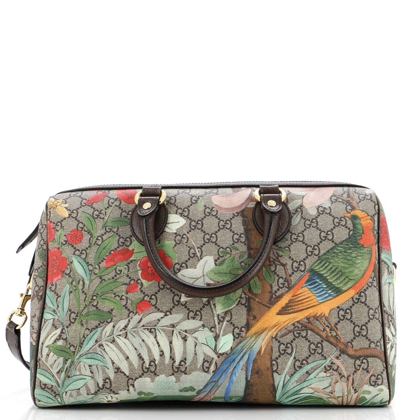 Convertible Boston Bag Tian Print GG Coated Canvas Medium