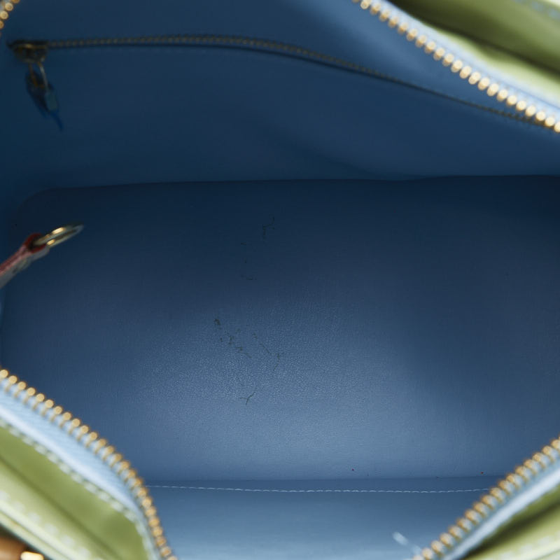 Louis Vuitton Louis Vuitton Monogram Verny M91053 T-Bag Patent Leather Green  T-Bag