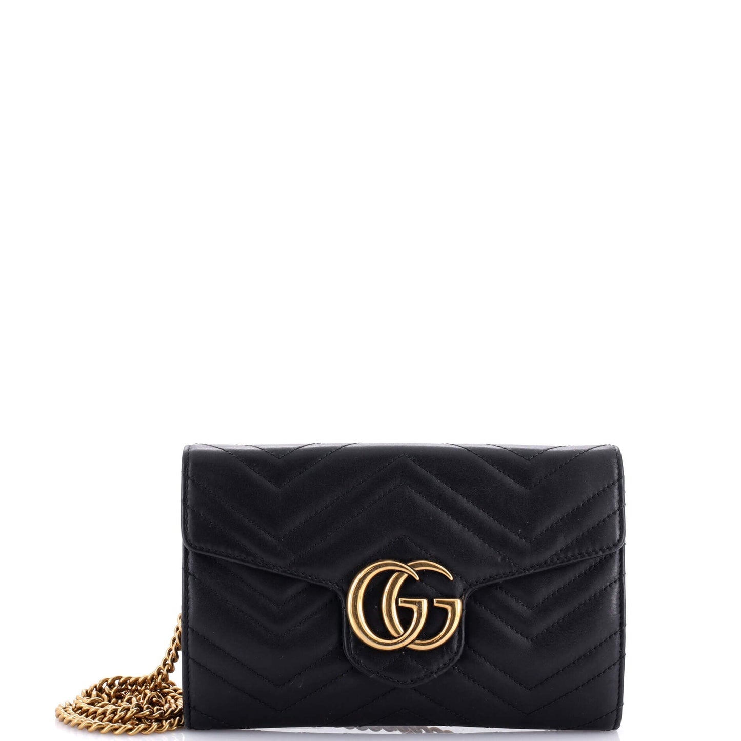 GG Marmont Chain Wallet Matelasse Leather Mini