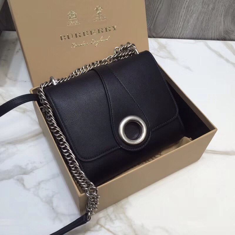 GLAMI Grommet Detail Crossbody Bag Black For Women, Bags 7.1in/20cm