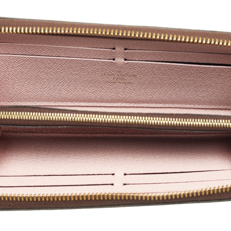 Louis Vuitton Monogram Portfolio Claimance Round Fassner Long Wallet M61298 Rose Valerie Brown PVC Leather Ladies Louis Vuitton