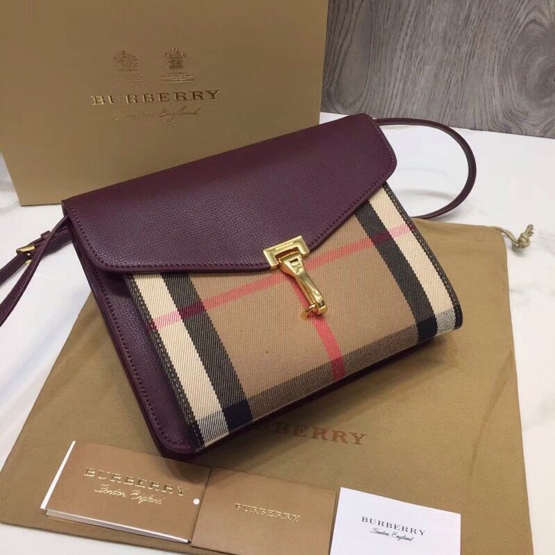 GLAMI Small Vintage Check And Crossbody Bag Brown For Women, Bags 9in/24cm