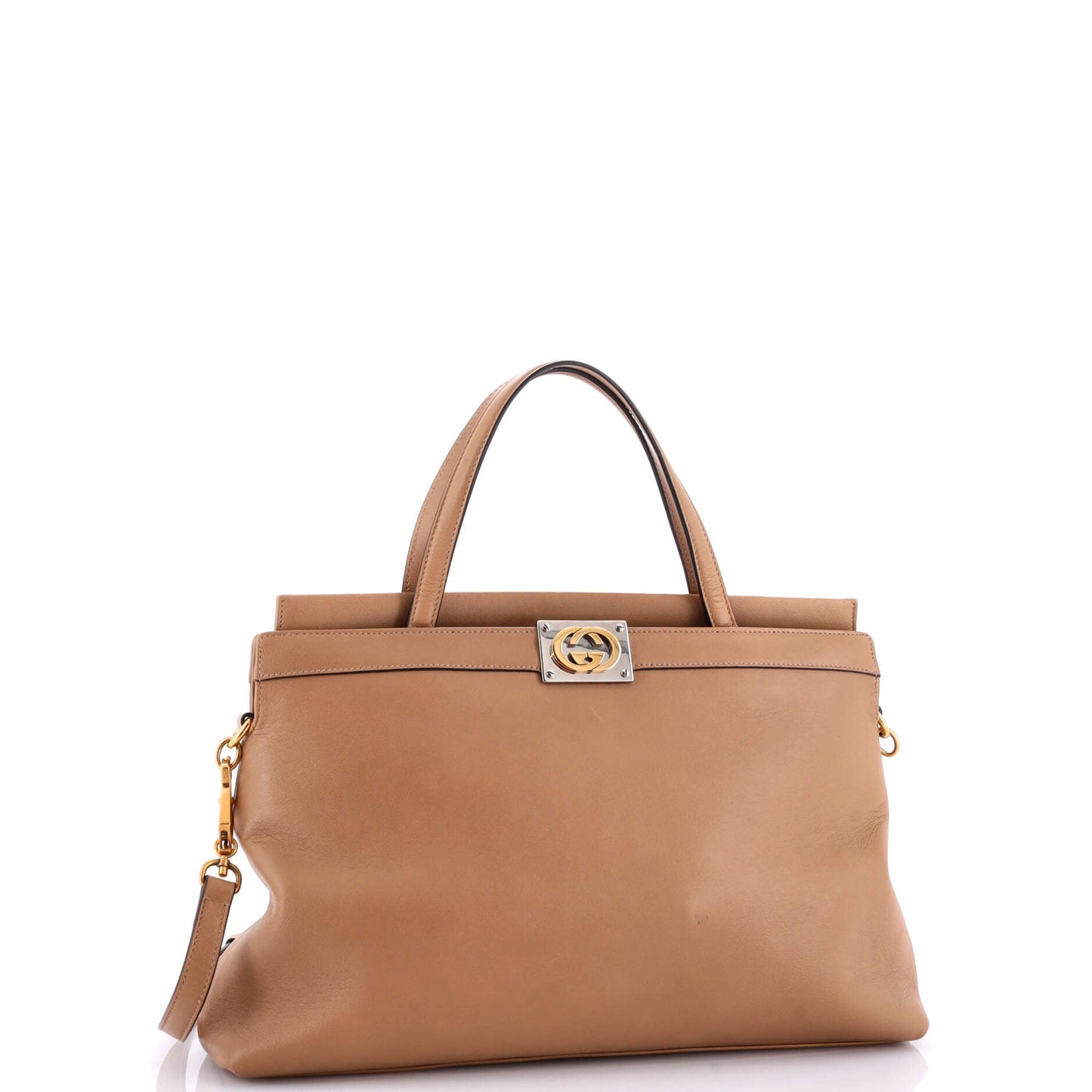 Linea Matisse Interlocking G Top Handle Tote Leather Medium