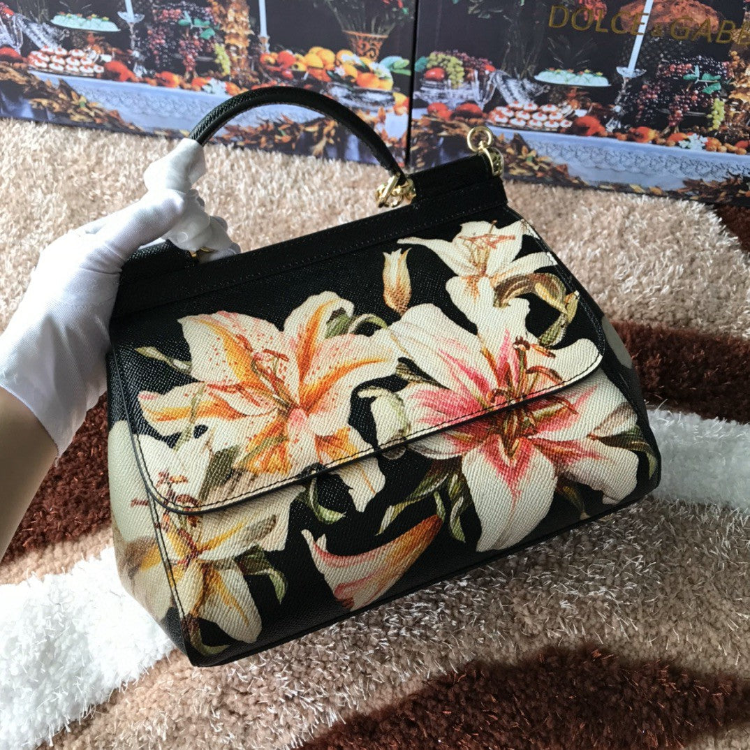 GLAMI MeGLAMIum Sicily Handbag Unique Print Motifs Muticolour For Women 10.2in/26cm GLAMI