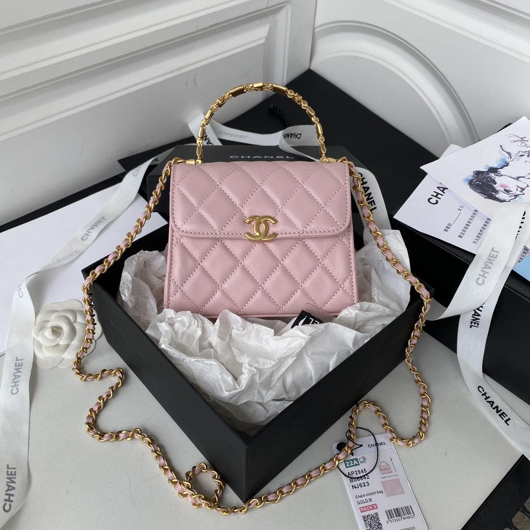 CHL Clutch With Chain Gold Hardware PiNike For Women Handbags, Shoulder Bags 5.7in/14.5cm