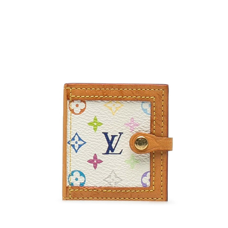 Louis Vuitton Monogram Multicolor Port Photo 2 Volle Photo Case M58003 Bronze White PVC Leather Ladies Louis Vuitton