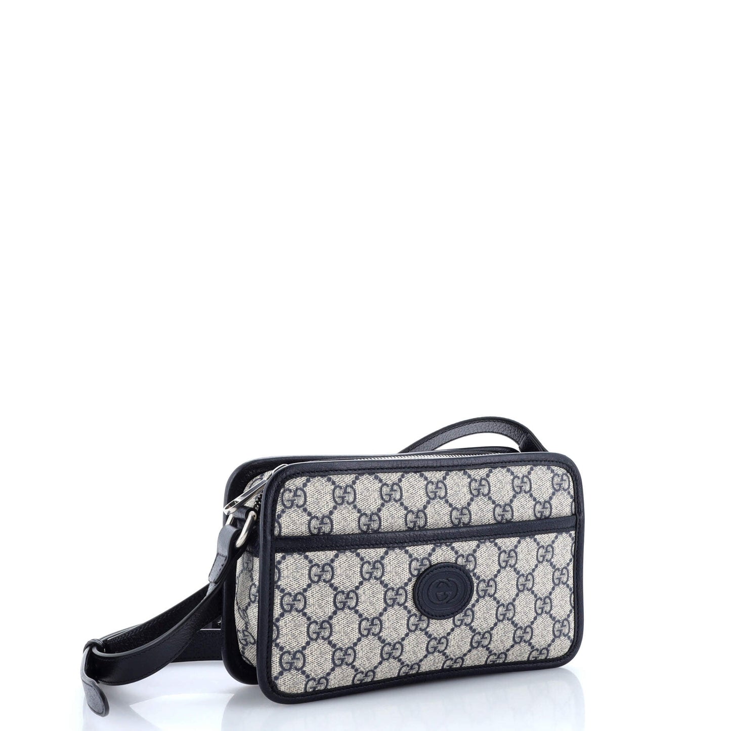 Interlocking G Patch Camera Bag GG Coated Canvas Mini