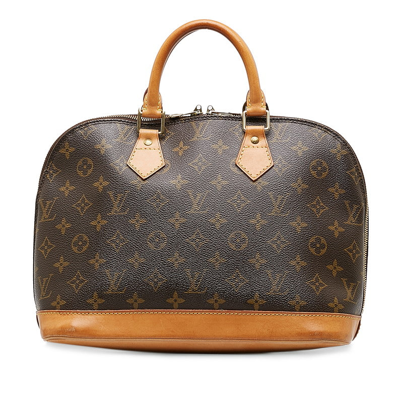 Louis Vuitton Monogram Alma Handbag M53151 Brown PVC Leather Lady Louis Vuitton