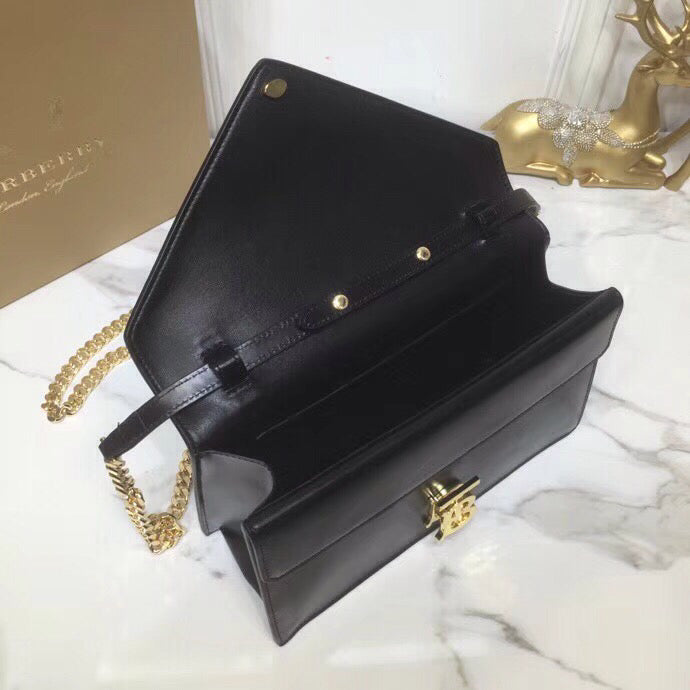 GLAMI Small Tb Envelope Clutch Black By British Heritage For Women, Bags 10.2in/26cm