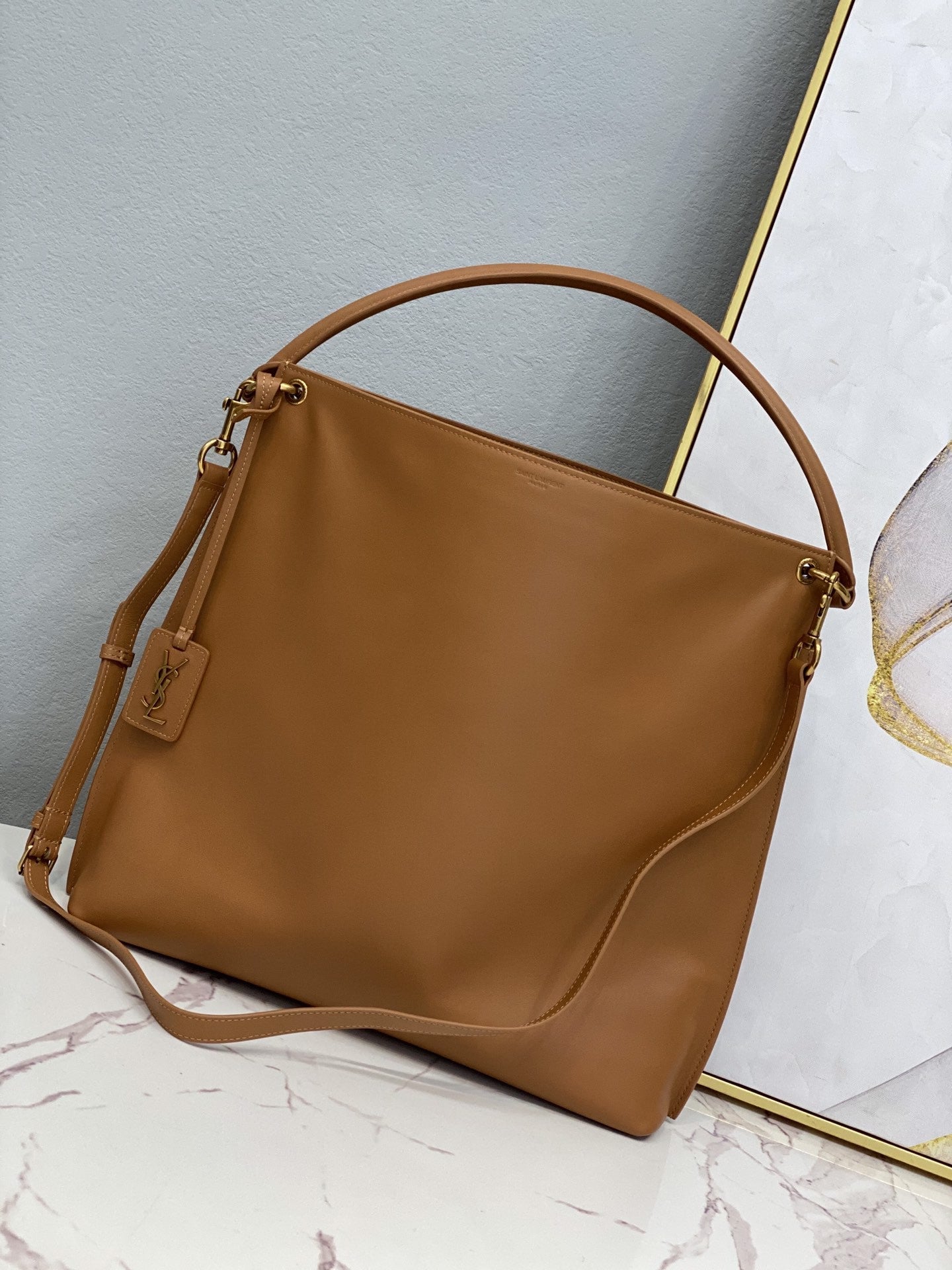 GLAMI Shopping N/S In Supple Brown For Women 13.7in/35cm YSL