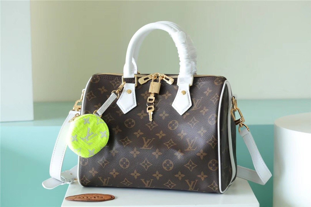 LV Speedy BandouliÃƒÂ¨re Bag 25 Classic Monogram Canvas For Women Brown 9.8in/25cm LV M20754