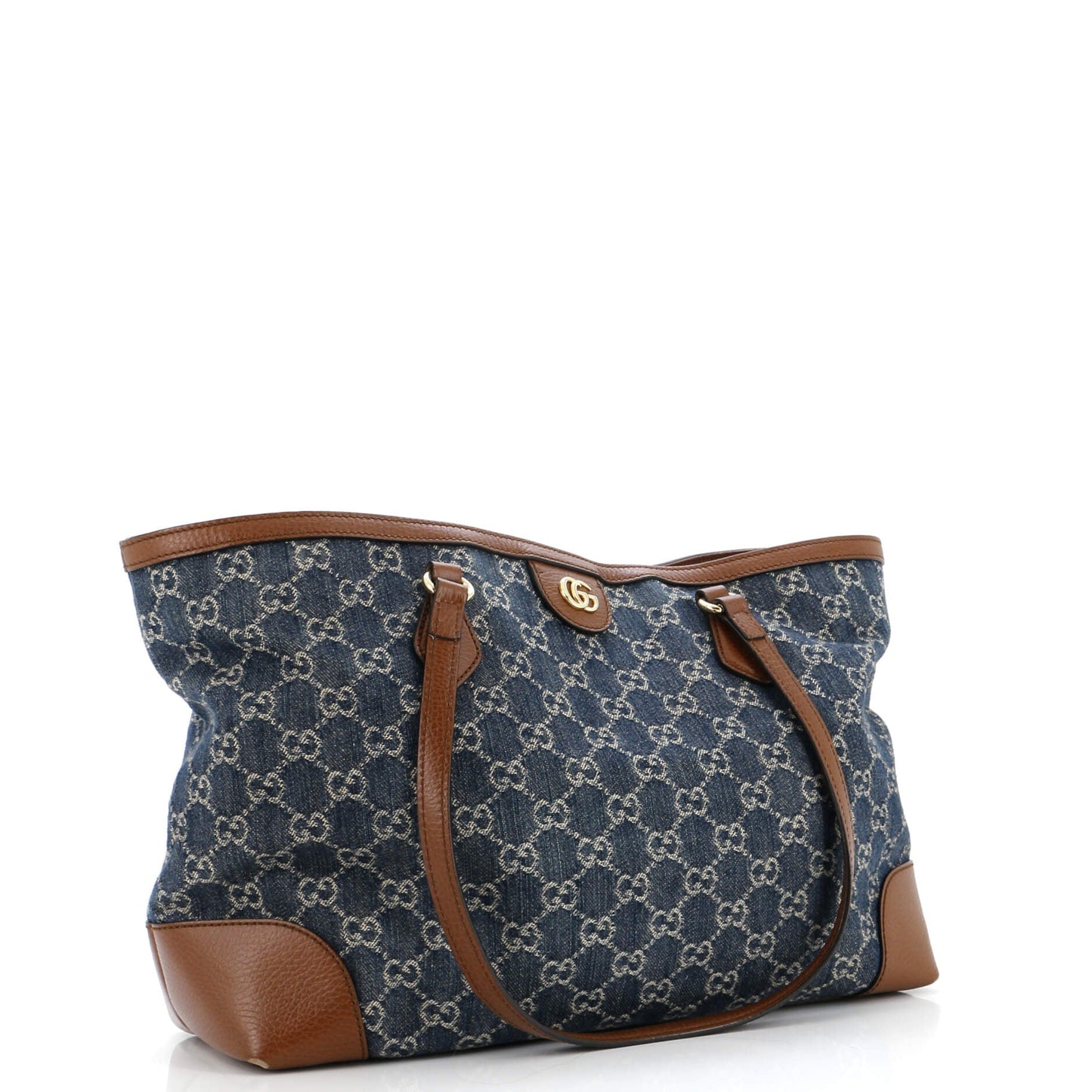 Ophidia Shopping Tote GG Denim Medium