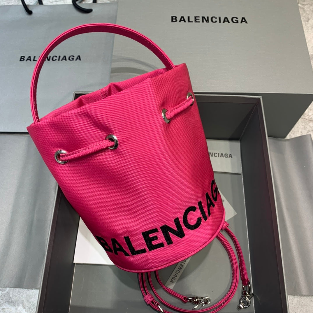 Balen Le Cagole MeGLAMIum Bucket Bag In Dark Pink, For Women,  Bags 11.8in/30cm