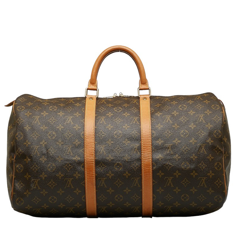 Louis Vuitton Monogram Keiphorus 50 Boston Bag Handbag M41426 Brown PVC Leather  Louis Vuitton