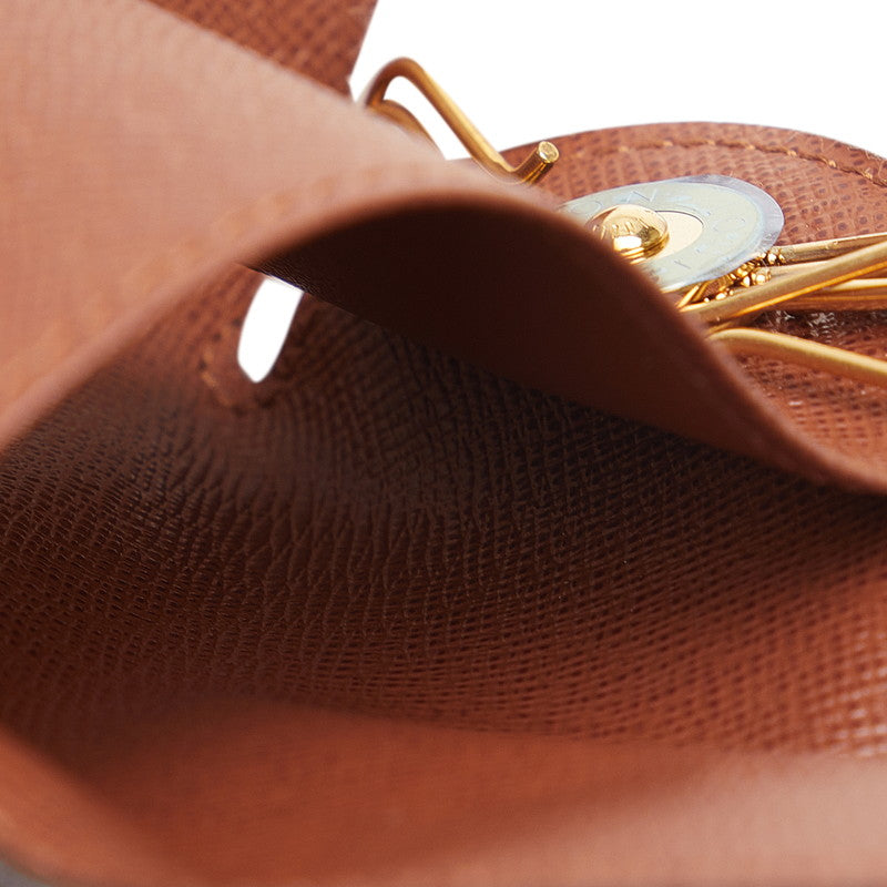 Louis Vuitton Monogram Multicell Rong GM 6 Series Keycase M60116 Brown PVC Leather Lady Louis Vuitton