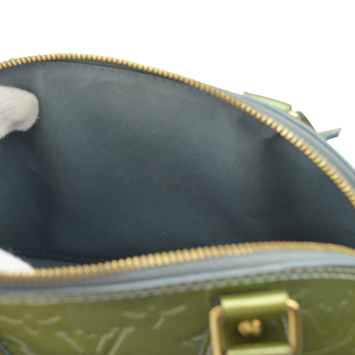Louis Vuitton Green Vernis Alma BB M91584