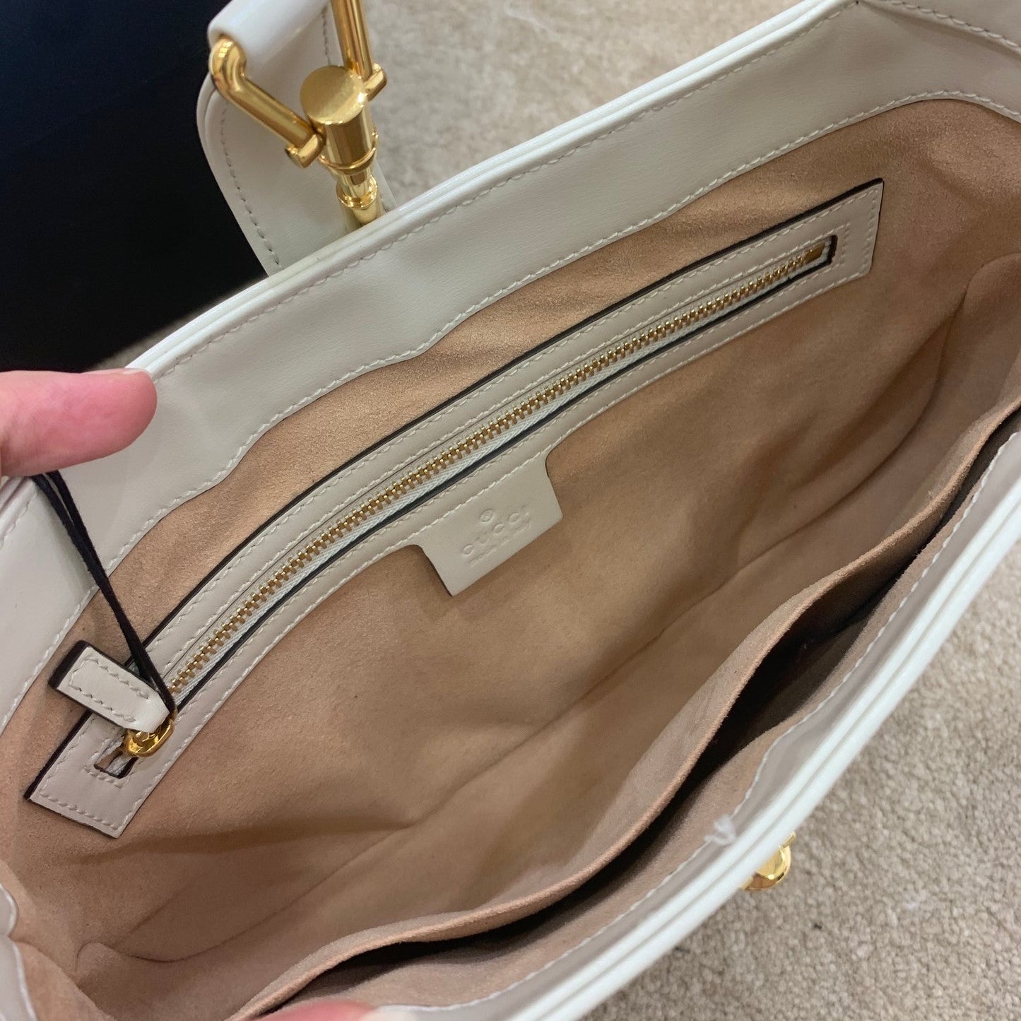 Glami Jackie 1961 Small Shoulder Bag White For Women 10.8in/27.5cm Glami 636709 10O0G 9022