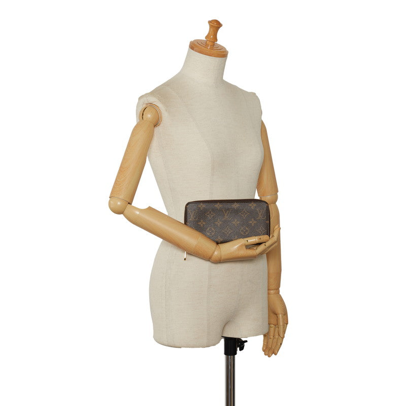 Louis Vuitton Monogram Jeep Wallet Roundfather Long Wallet M41894 Brown Rose Valerie PVC Leather Ladies Louis Vuitton