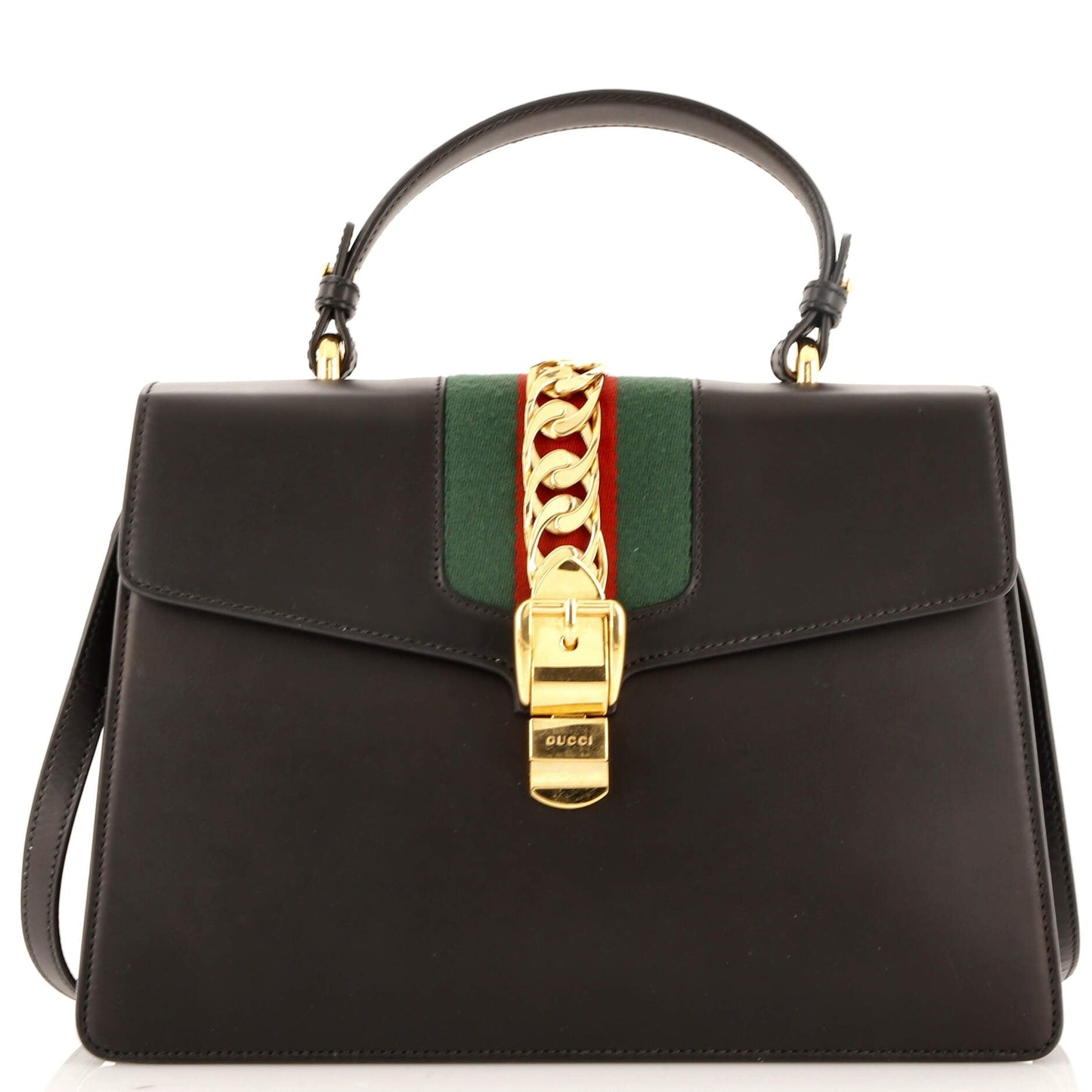 Sylvie Top Handle Bag Leather Medium