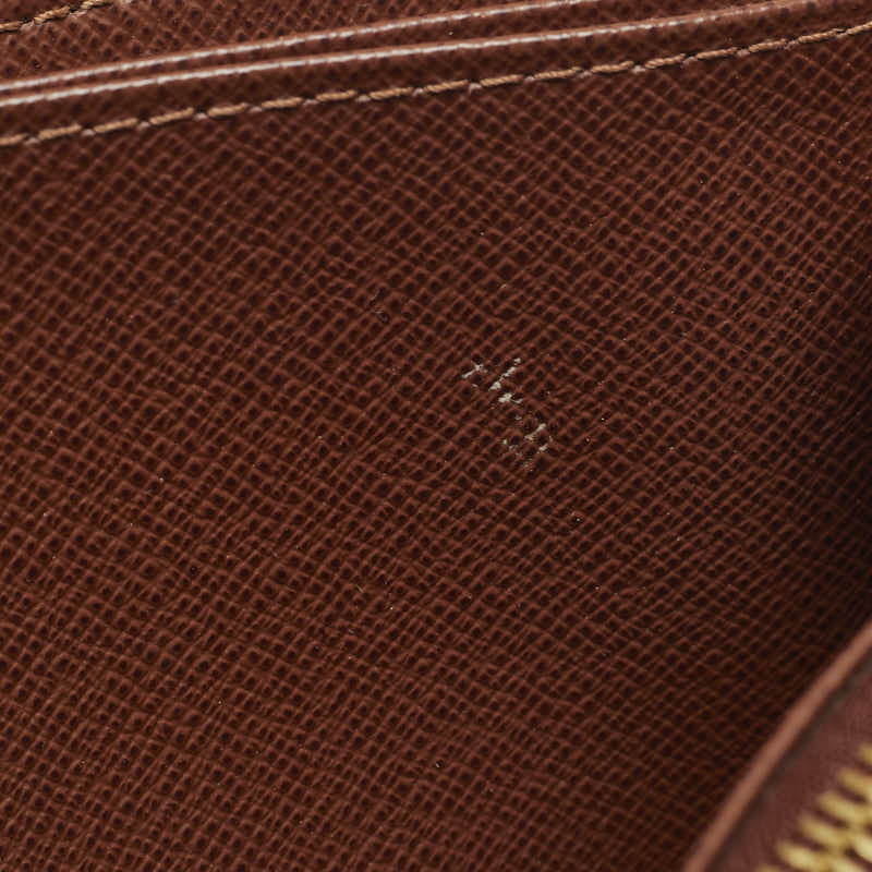 Louis Vuitton Monogram  Wallet Round  Long Wallet M60017 Brown PVC Leather  Louis Vuitton