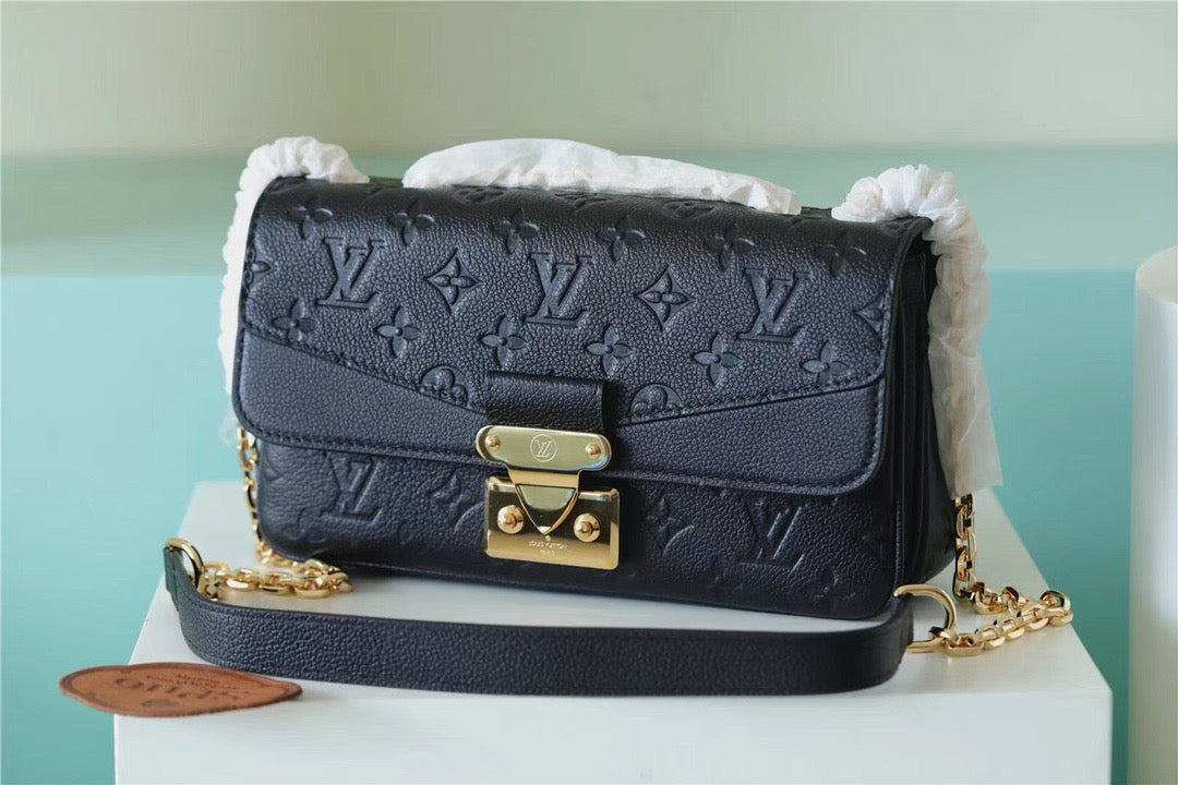 LV MarGLAMIau Monogram Empreinte Black For Women,  Shoulder And Crossbody Bags 9.6in/29.5cm LV M46200