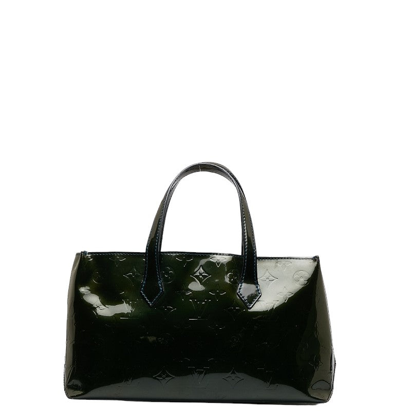 Louis Vuitton Monogram Vernis Wilshere PM Handbag M93684 Blue Green Patent Leather  Louis Vuitton
