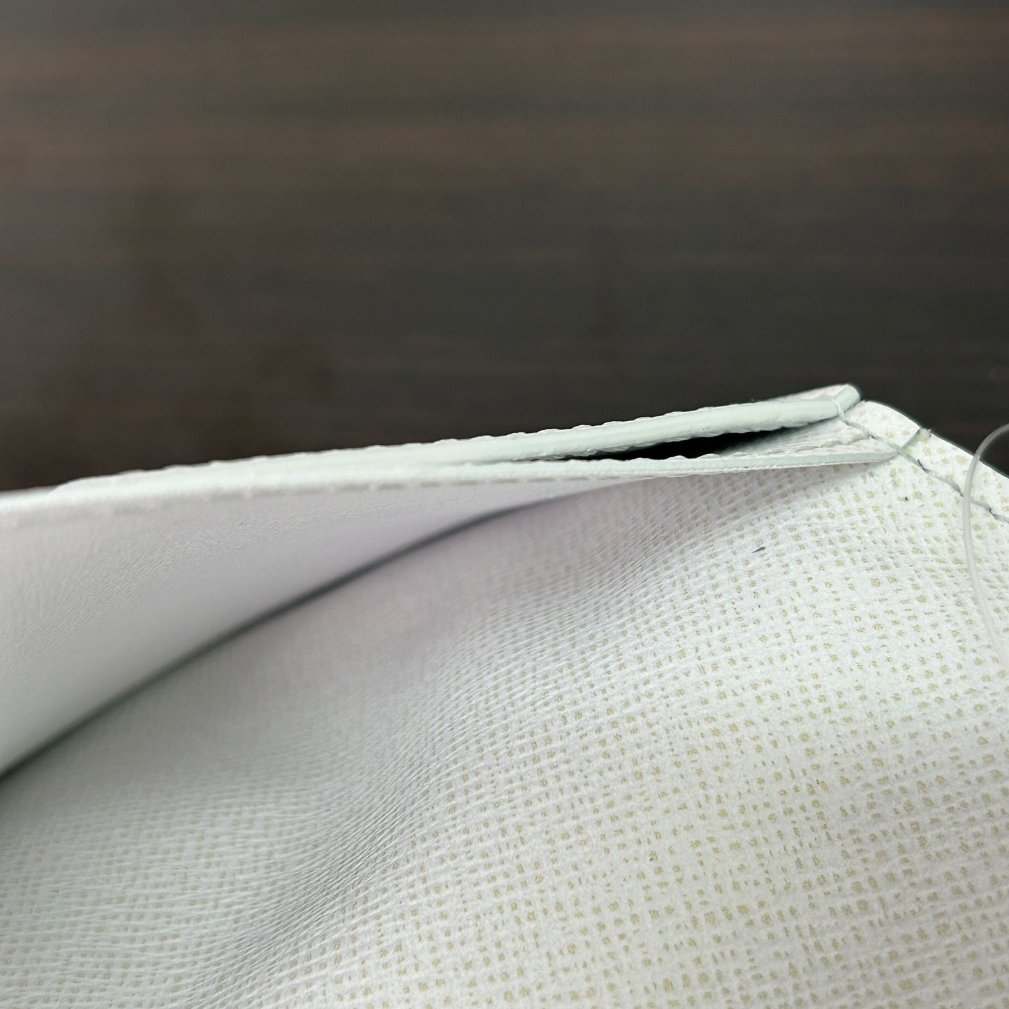 GLM-Long Wallet Portefeuille Brazza NM White Leather Patent leather LB116530