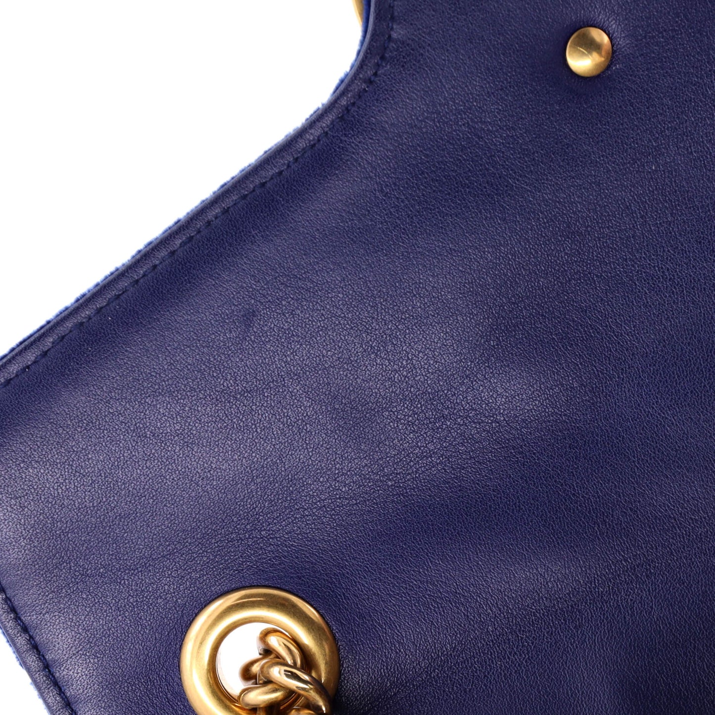 GG Marmont Flap Bag Embroidered Matelasse Velvet Small