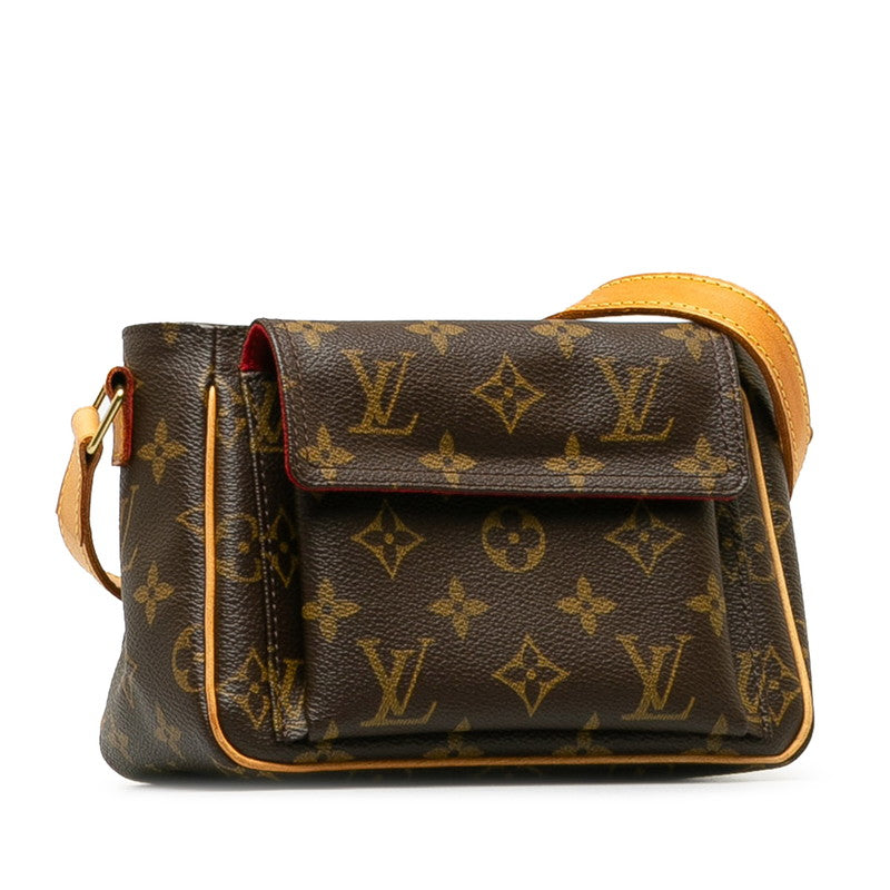 Louis Vuitton Monogram Vivacité PM Diagonal Shoulder Bag M51165 Brown