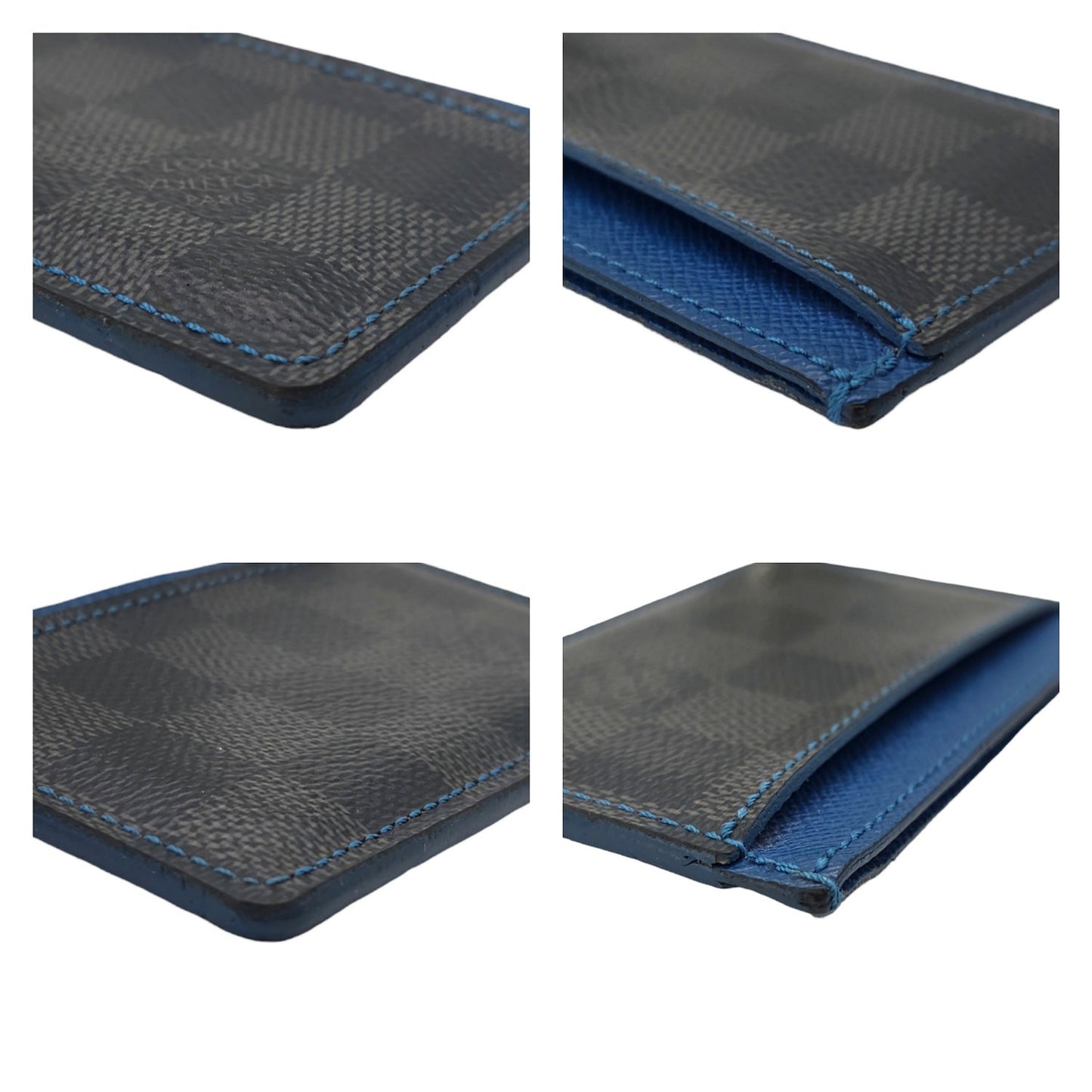 Louis Vuitton Damier Graphite / Blue Card Case