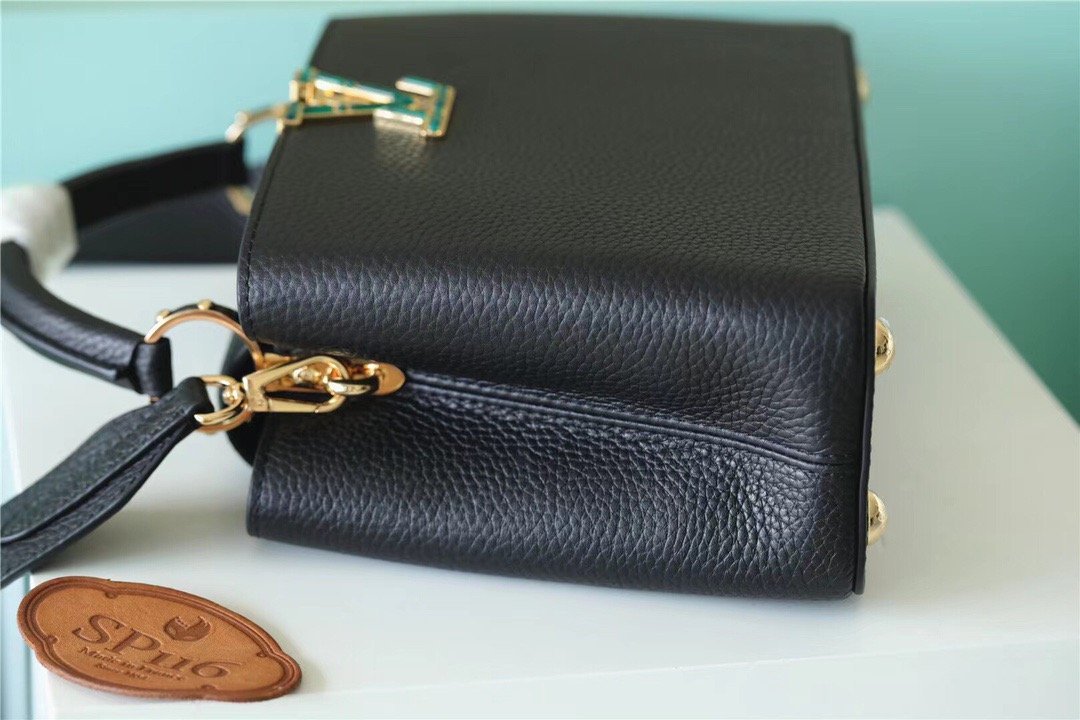 LV Capucines GLAMI Taurillon Black For Women,  Shoulder And Crossbody Bags 26cm/10.6in LV