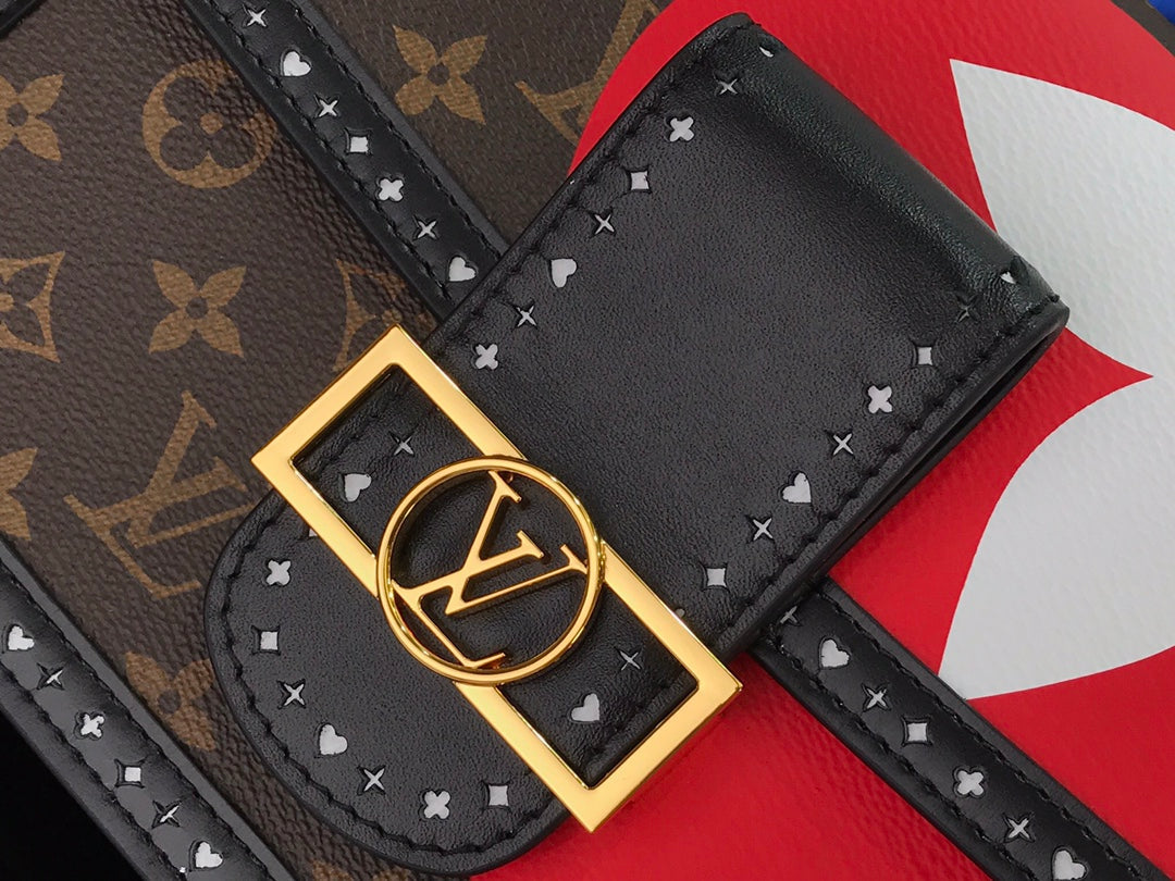 LV Dauphine MM Game On Monogram Canvas By Nicolas Ghesquiere For Women, WomenÃ¢â‚¬â„¢s Handbags, Shoulder And Crossbody Bags 9.8in/25cm LV M57448