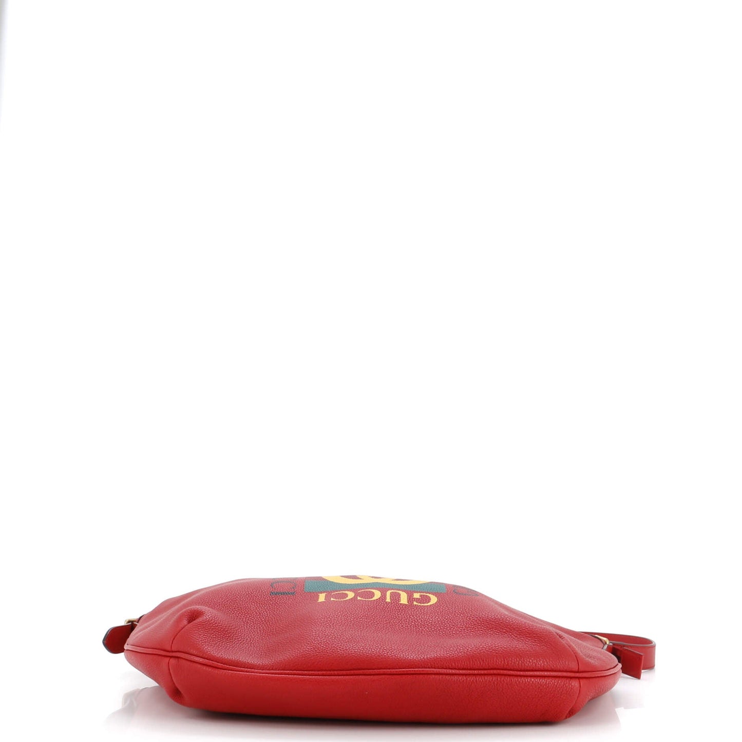 Logo Half-Moon Hobo Printed Leather