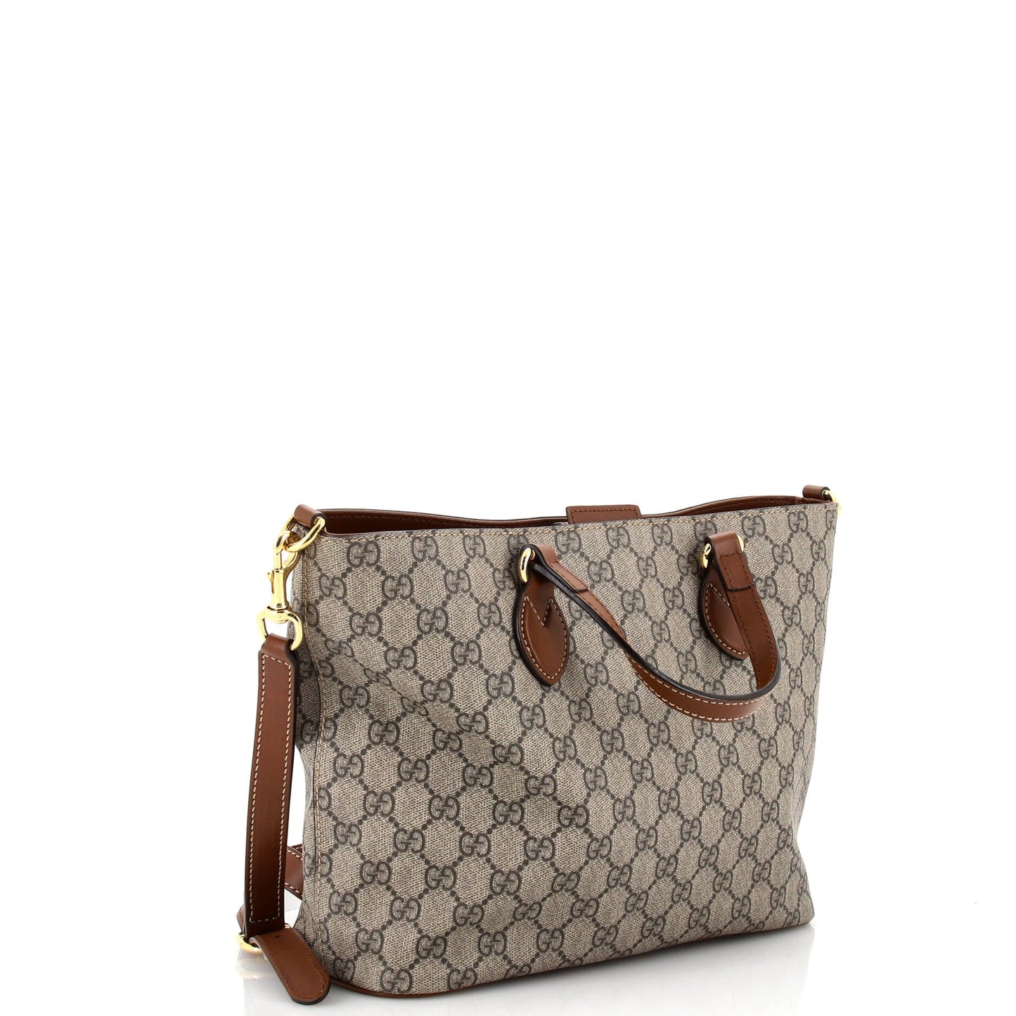 Convertible Soft Tote GG Coated Canvas Small