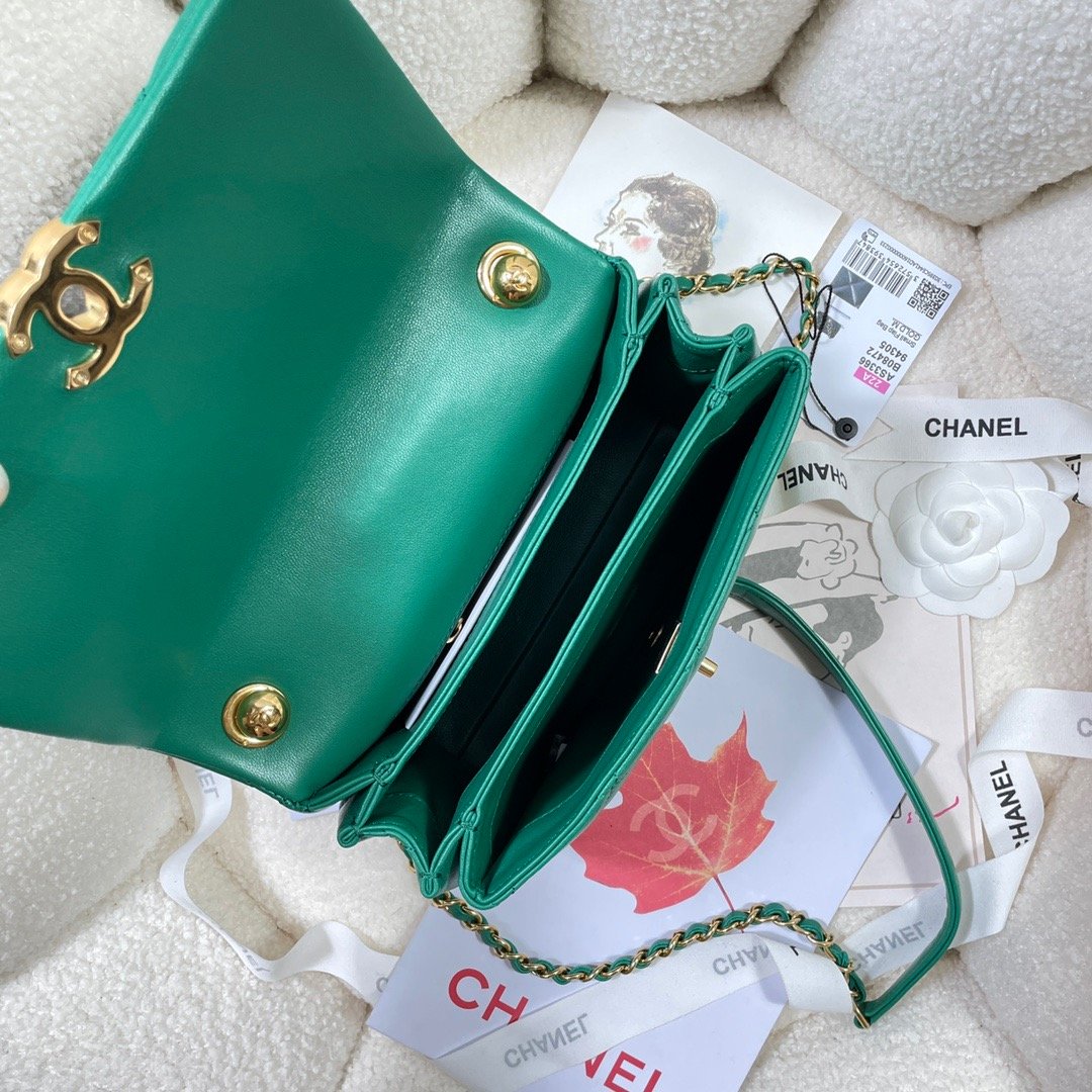 CHL GlamIap Bag Gold Hardware Green For Women Handbags, Shoulder Bags 7.9in/20cm AS3366