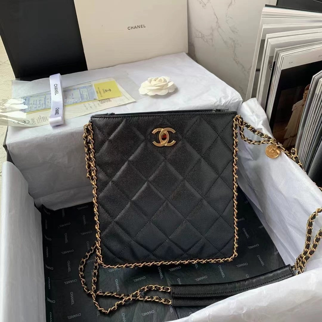 CHLSmall Shopping Bag Black For Women Bags 9.1in/23cm AS3470 B08850 94305