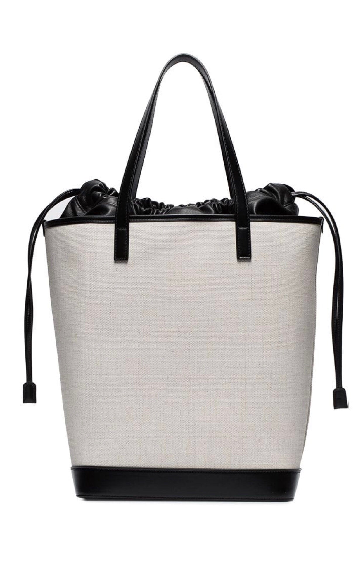 GLAMI Teddy MeGLAMIum Canvas Handle Bucket Tote Bag White For Women 13in/33cm YSL