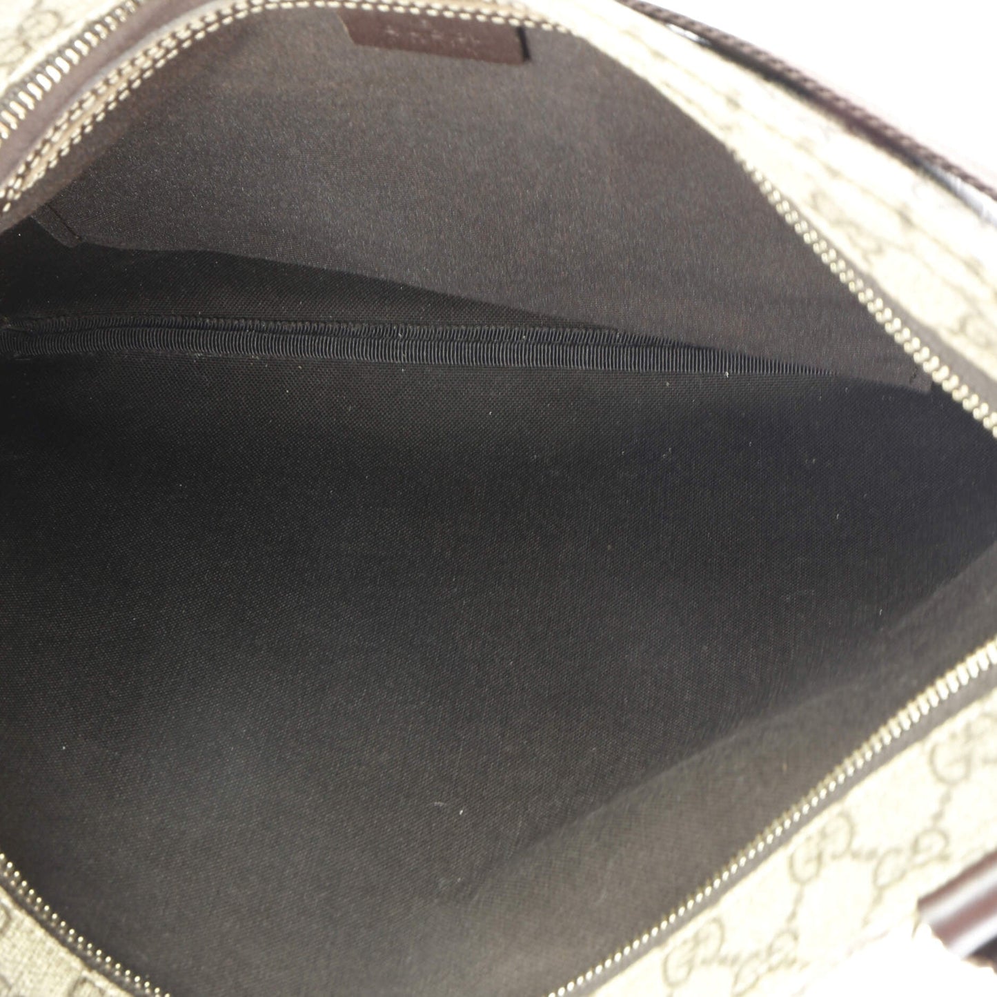 Zip Top Messenger Bag GG Coated Canvas Large