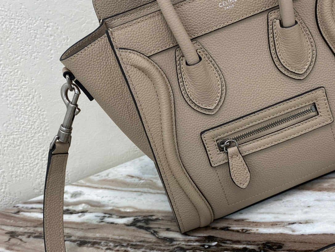 GLAMI Nano LuGucciage Bag In Drummed Brown For Women 8in/20cmÃ‚Â 