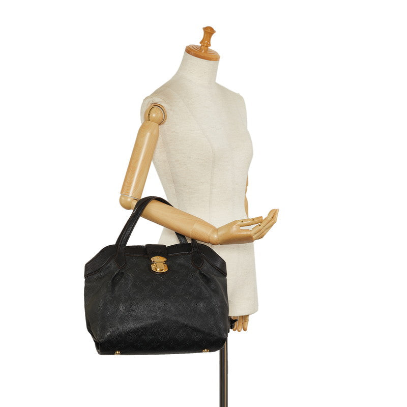Louis Vuitton Monogram Makhina Seal PM Handbag M93465 Noir Black Leather  Louis Vuitton