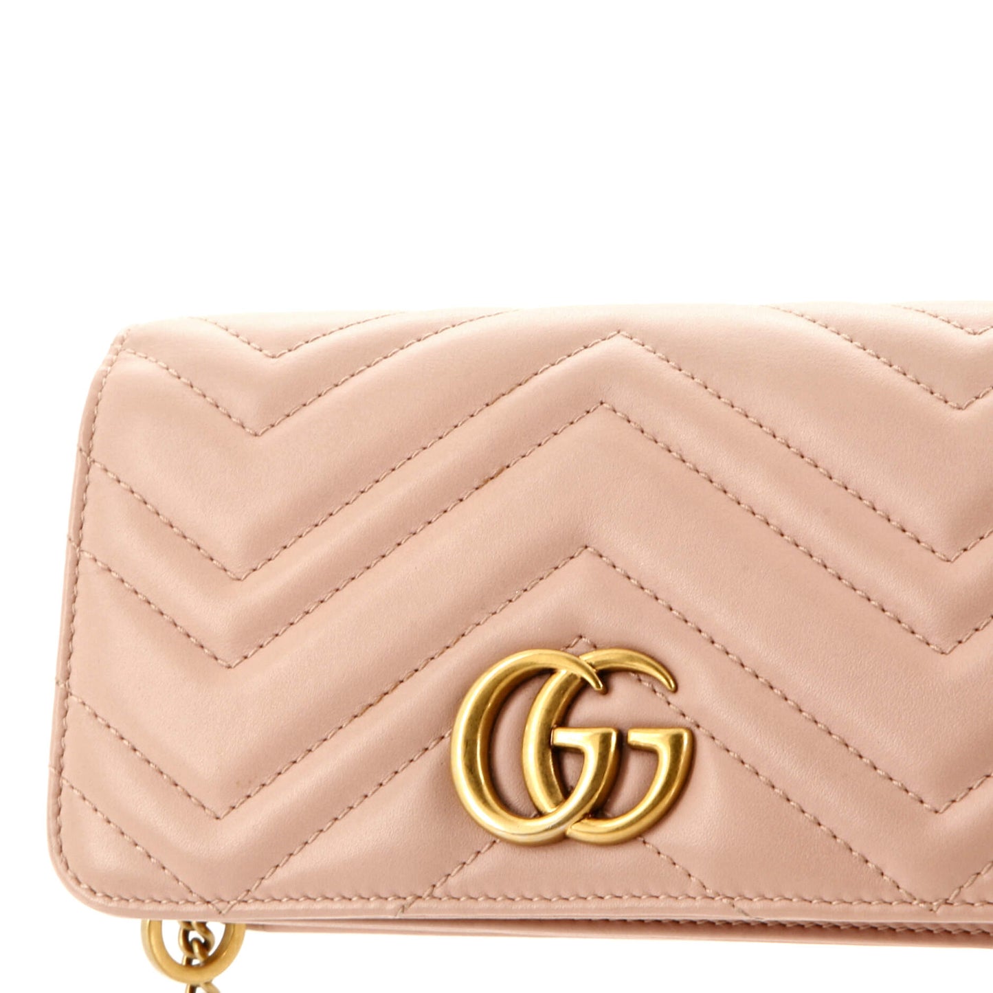 GG Marmont Chain Flap Bag Matelasse Leather Mini