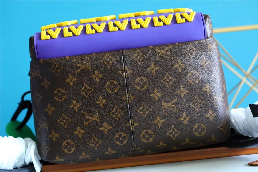 LV GLAMIscovery Backpack Monogram Canvas With LV RuGLAMIer Signature AppliquÃƒÂ© For Fall, Bags 40cm LV M57965