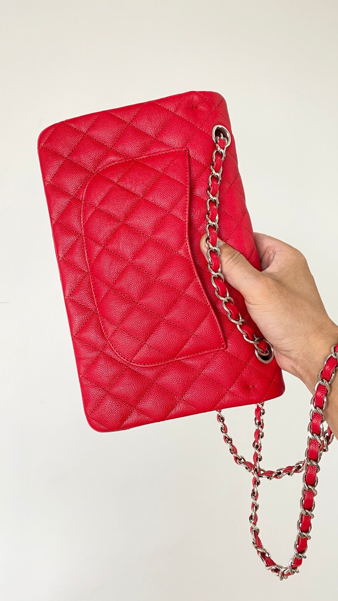 CHLSmall Classic Handbag Red For Women Bags 9.1in/23cm