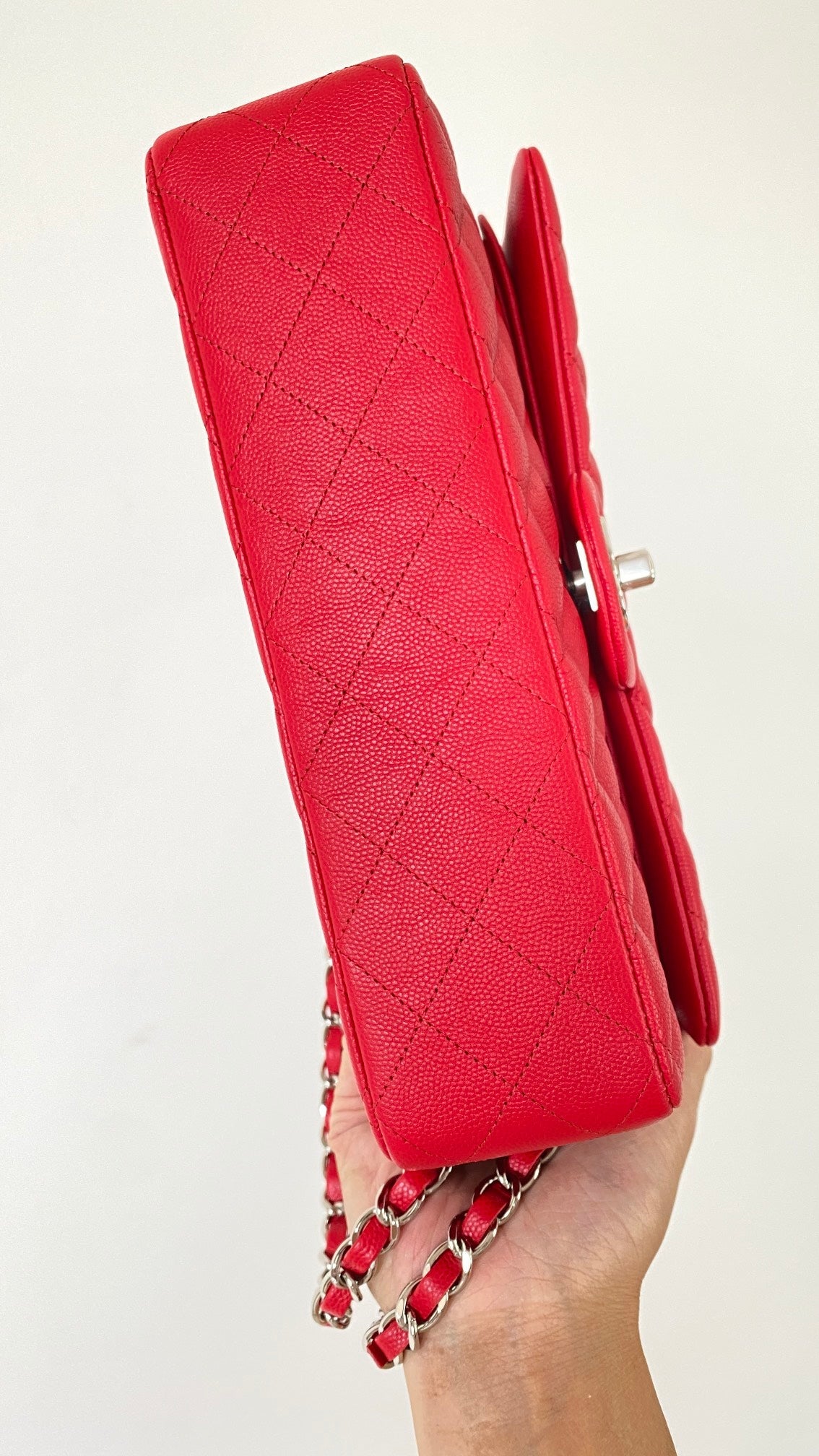 CHLSmall Classic Handbag Red For Women Bags 9.1in/23cm