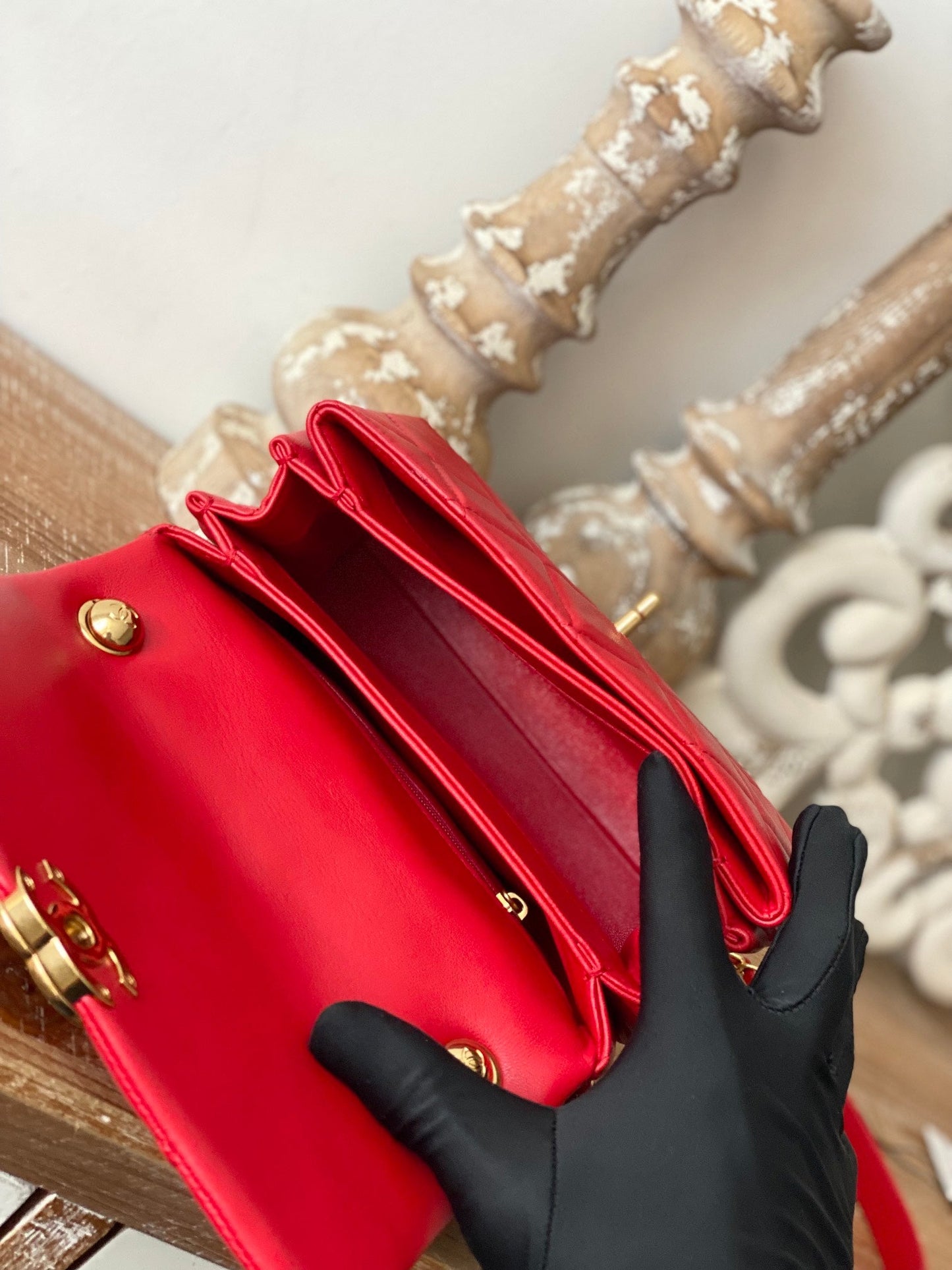 CHL Classic GLAMIamond GlamIap Bag Red For Women Bags 9.1in/23cm