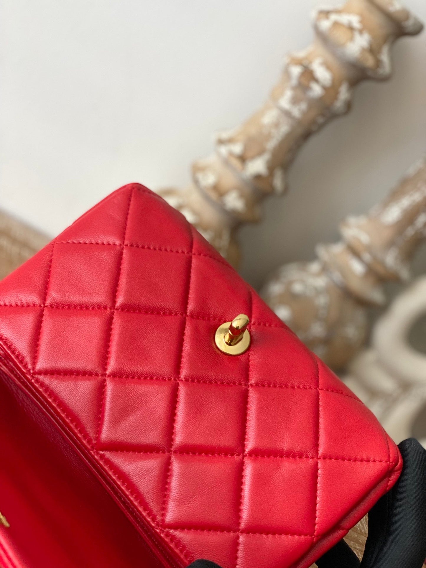 CHL Classic GLAMIamond GlamIap Bag Red For Women Bags 9.1in/23cm